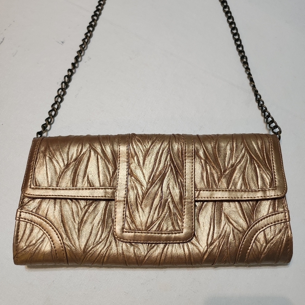 Prom Vintage Jessica McClintock Dark Gold Shoulder Bag, EUC
